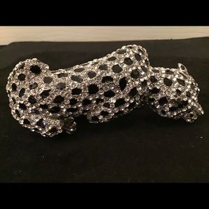 Crystal Leopard Bangle